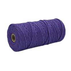 3 mm ((3/32") Purple Twisted Cotton Macrame Rope 100 m (109 yd) 280-