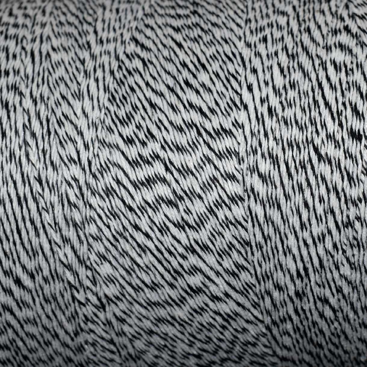 4 Ply Black and White Poly/Cotton Bakers Twine Cord Webstarurantstore