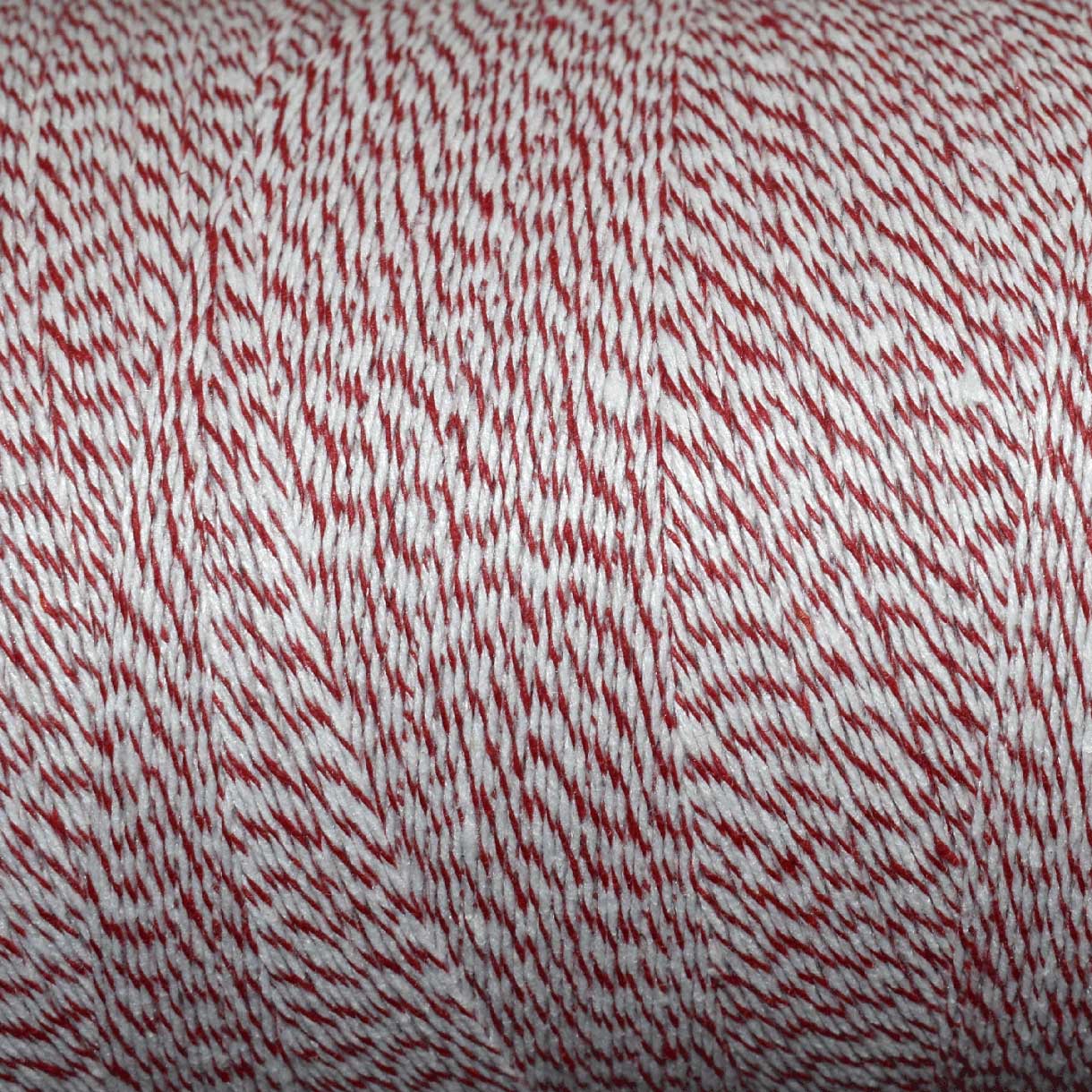 4 Ply Red and White Poly/Cotton Bakers Twine Cord Webstarurantstore