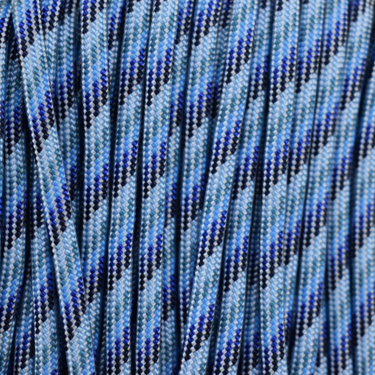 4 mm (5/32”) 550 Paracord Sunset Blue Made in the USA Nylon/Nylon (100 ft) El Wood Braiding Co