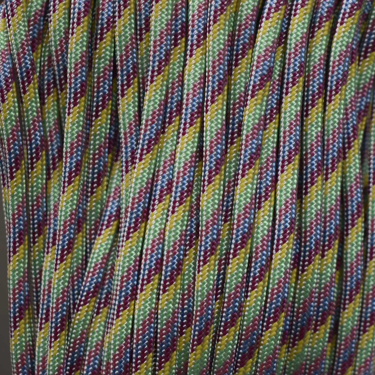 4.0mm (5/32”) 550 Paracord Sunset Pastel Made in the USA Nylon/Nylon (100 ft)