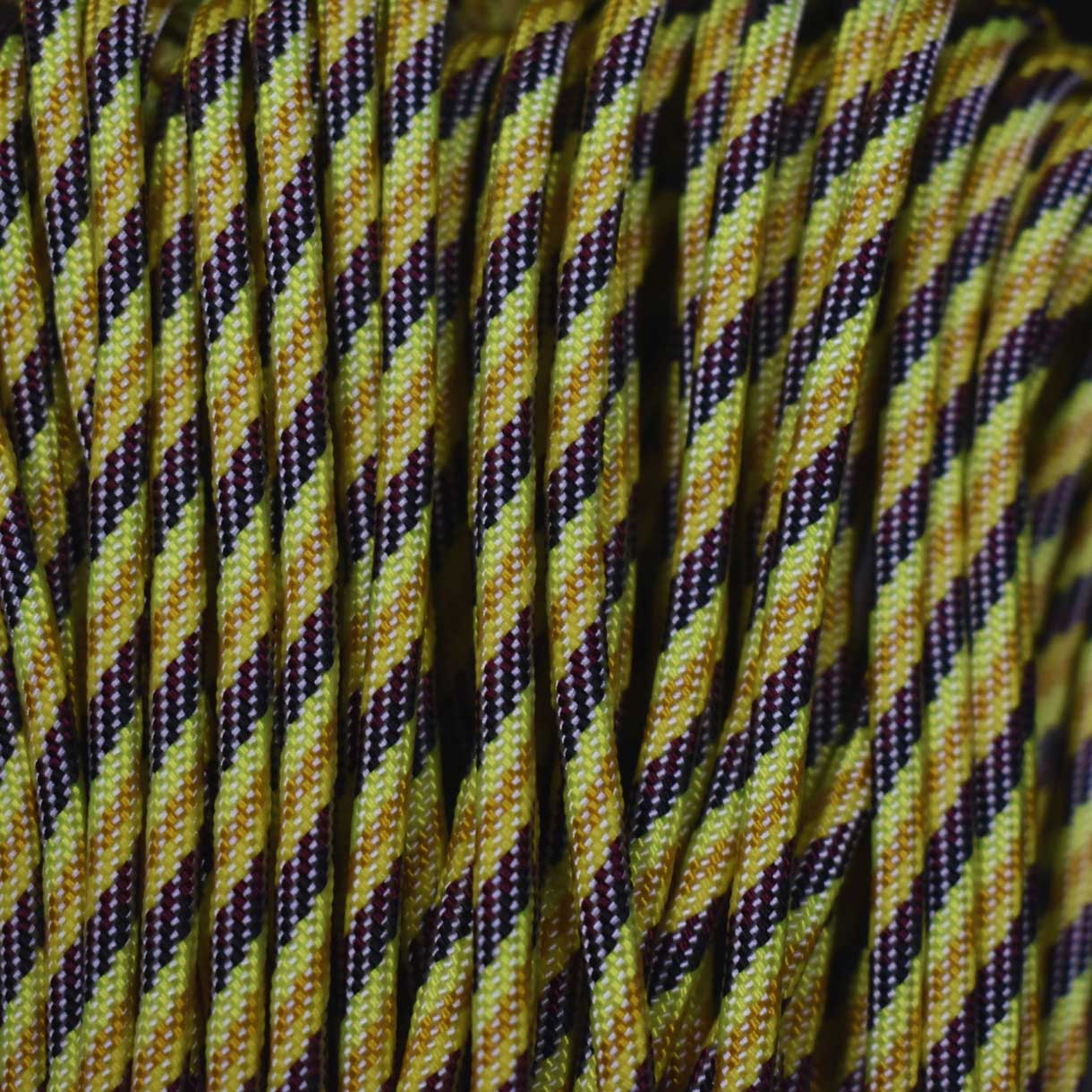 4 mm (5/32”) 550 Paracord Sunset TNT Made in the USA Nylon/Nylon (100 ft) El Wood Braiding Co