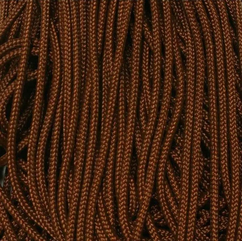 3.0 mm (1/8”) 425 Paracord Chocolate Brown Made in the USA Nylon/Nylon (100 ft) El Wood Braiding Co
