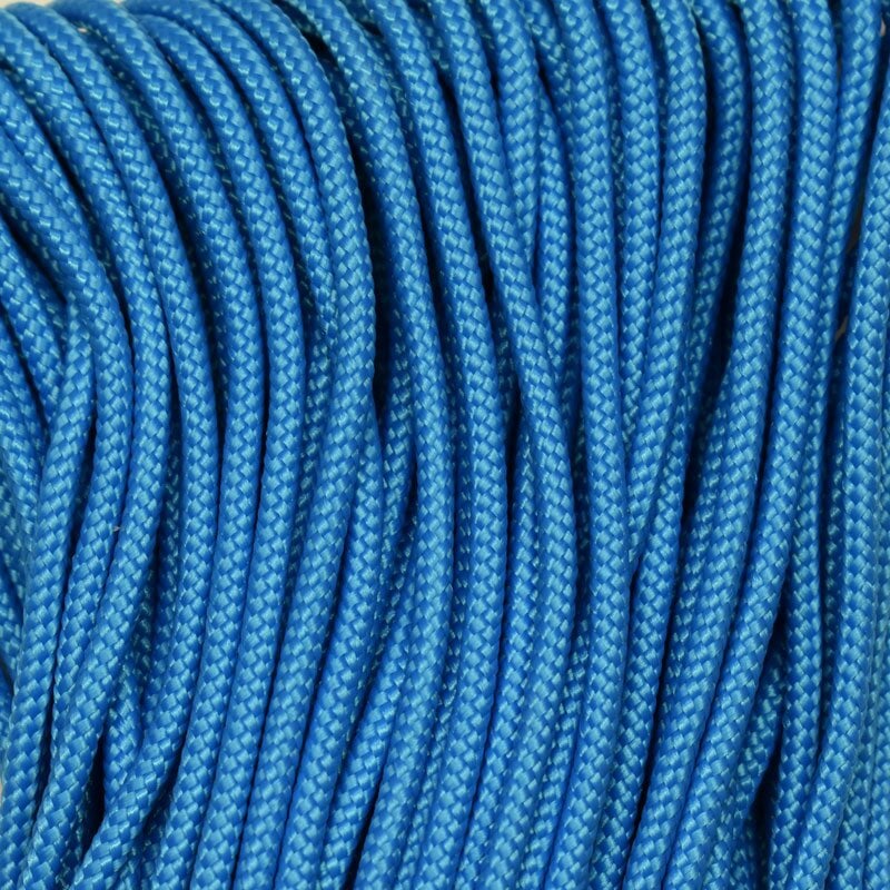 3.0 mm (1/8”) 425 Paracord Colonial Blue Made in the USA Nylon/Nylon (100 ft) El Wood Braiding Co
