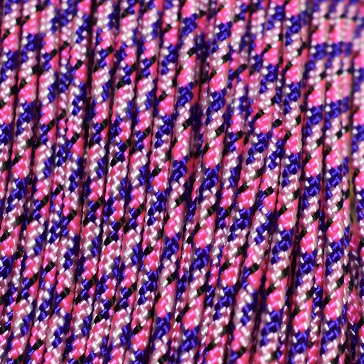 3.0 mm (1/8”) 425 Paracord Country Girl Made in the USA Nylon/Nylon (100 ft) El Wood Braiding Co