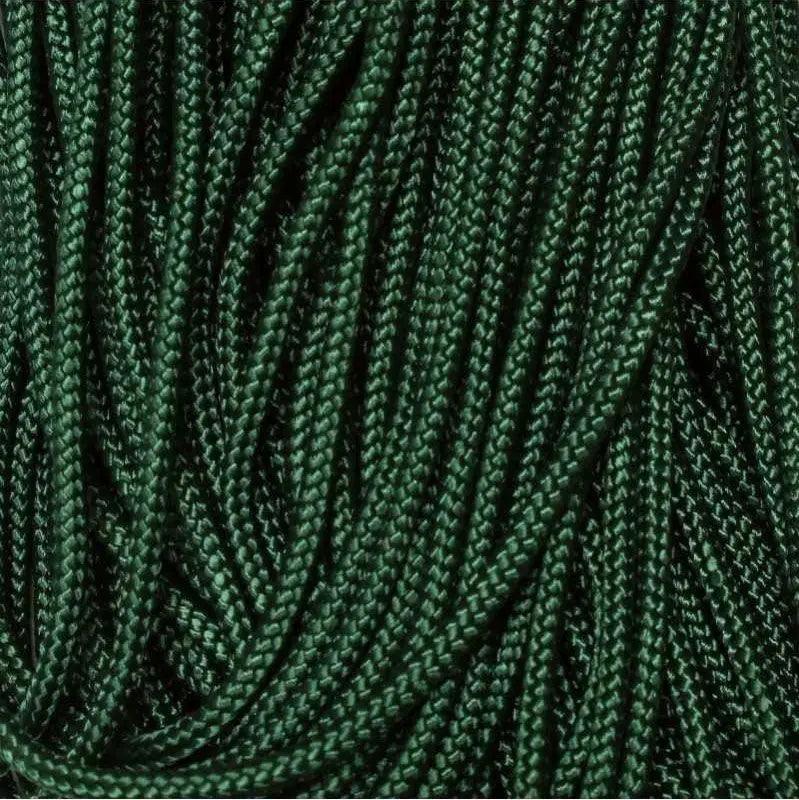 3.0 mm (1/8”) 425 Paracord Emerald Green Made in the USA Nylon/Nylon (100 ft) El Wood Braiding Co