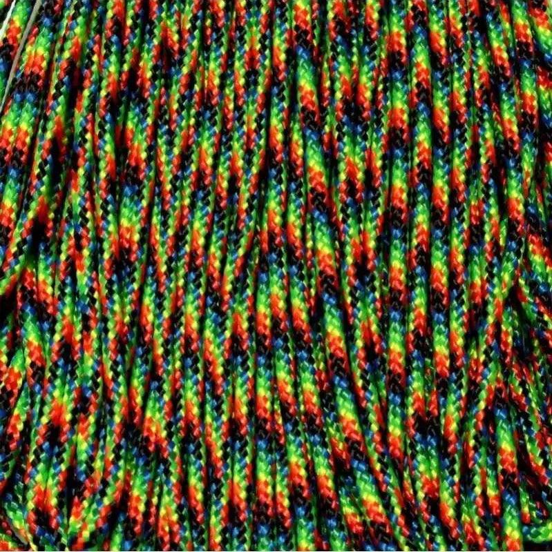 425 Paracord Galaxy(Rainbow) Made in the USA Nylon/Nylon (100 FT.) - Paracord Galaxy