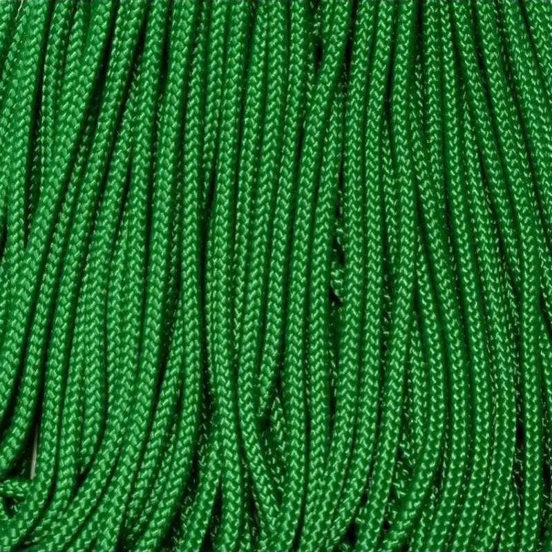 3.0 mm (1/8”) 425 Paracord Kelly Green Made in the USA Nylon/Nylon (100 ft) El Wood Braiding Co