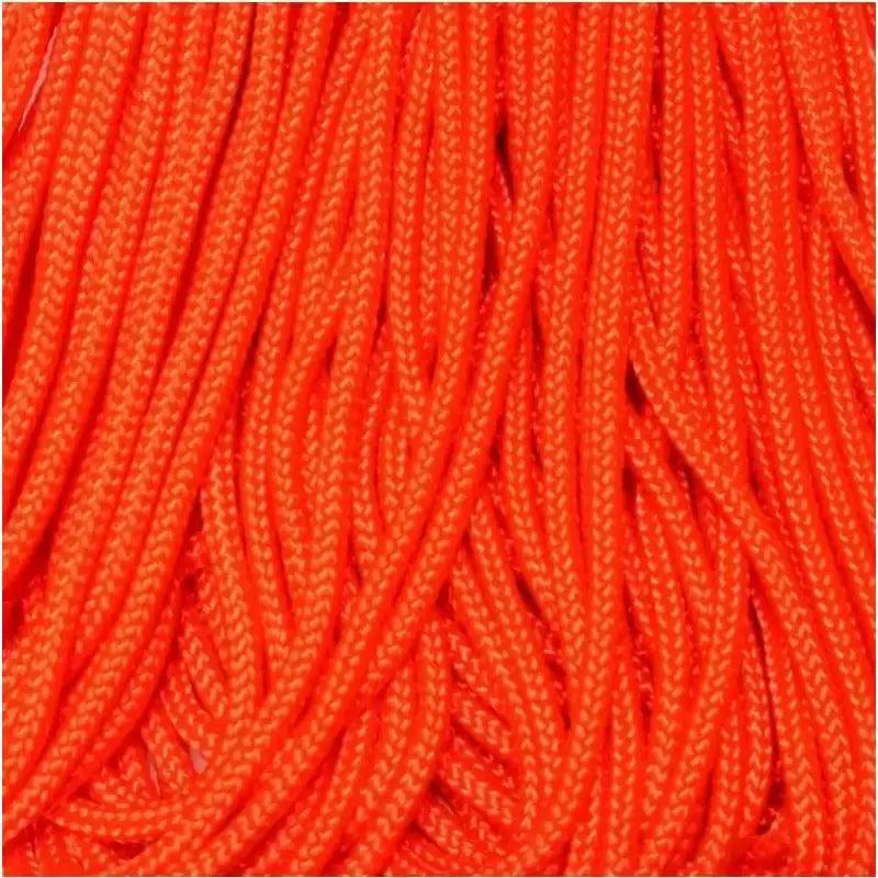 425 Paracord Neon Orange Made in the USA Nylon/Nylon - Paracord Galaxy