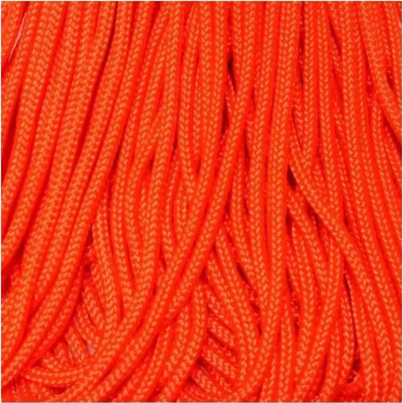 3.0 mm (1/8”) 425 Paracord Neon Orange Made in the USA Nylon/Nylon (100 ft) El Wood Braiding Co