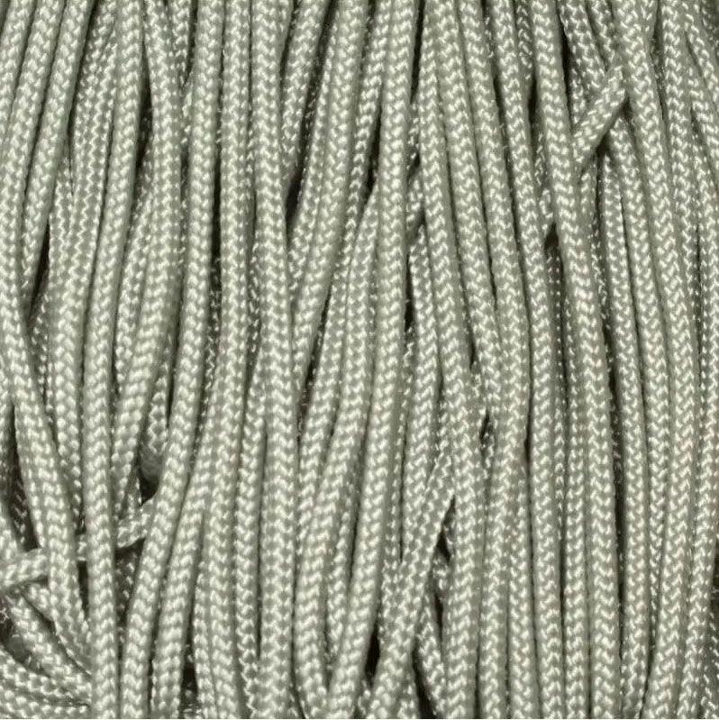 3.0 mm (1/8”) 425 Paracord Silver Gray Made in the USA Nylon/Nylon (100 ft) El Wood Braiding Co