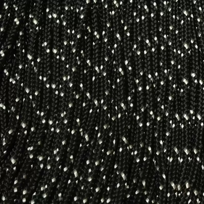 3.0 mm (1/8”) 425 Paracord Starry Night Made in the USA Nylon/Nylon (100 ft) El Wood Braiding Co