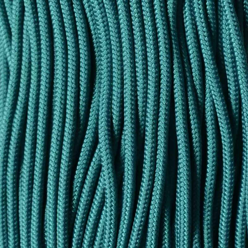 3.0 mm (1/8”) 425 Paracord Teal Blue Made in the USA (100 ft) El Wood Braiding Co