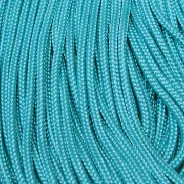 3.0 mm (1/8”) 425 Paracord Blue Turquoise Made in the USA Nylon/Nylon (100ft) El Wood Braiding Co