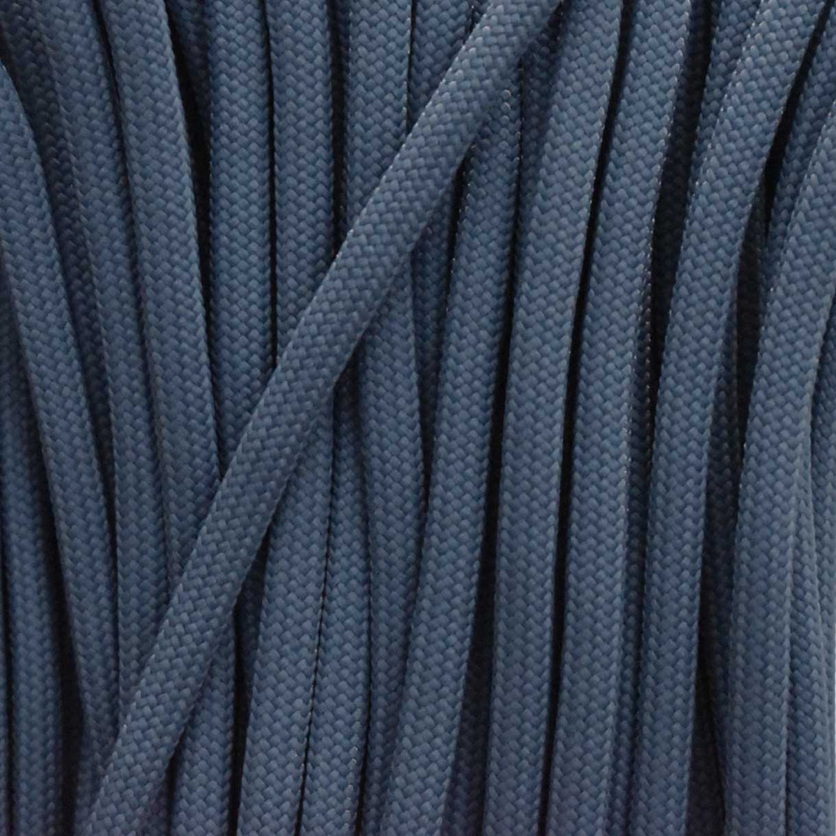 4 mm (5/32”) 550 Paracord Steel Blue Made in the USA Nylon/Nylon (100 ft) El Wood Braiding Co