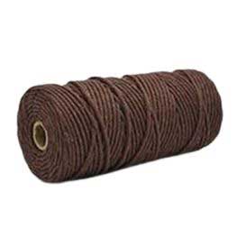 4 mm (5/32") Coconut Brown Twisted Cotton Macrame Rope 100 m (109 yd) 280-