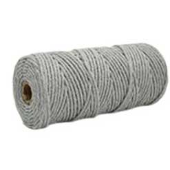 4 mm (5/32") Gainsboro (Light Gray) Twisted Cotton Macrame Rope 100 m (109 yd) 280-
