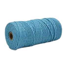 4 mm (5/32") Light Sky Blue Twisted Cotton Macrame Rope 100 m (109 yd) 280-