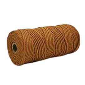 4 mm (5/32") Peru Brown Twisted Cotton Macrame Rope 100 m (109 yd) 280-