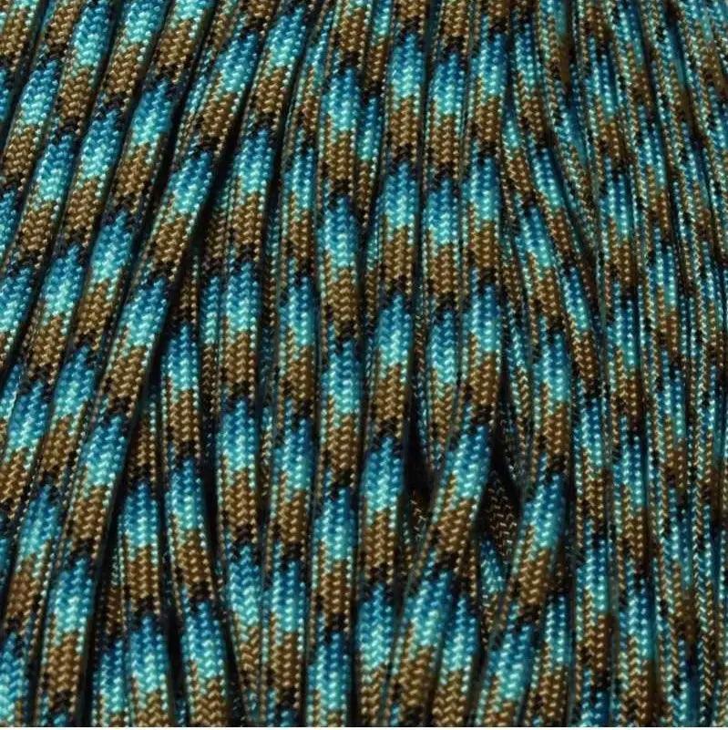 4 mm (5/32”) 550 Paracord Abyss Made in the USA Nylon/Nylon (100 ft) El Wood Braiding Co