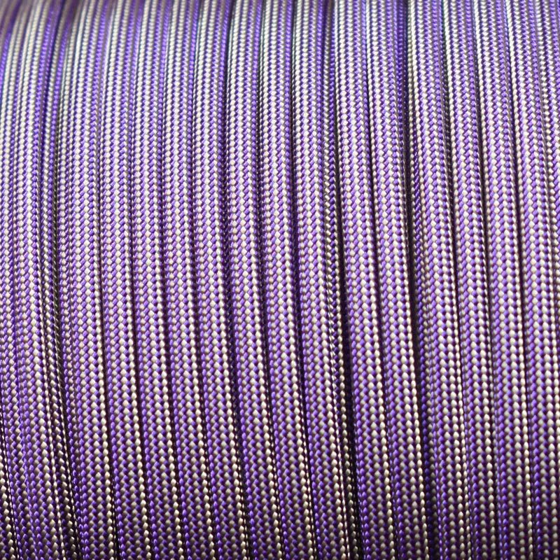 550 Paracord Acid Purple and Gold Stripes Made in the USA Nylon/Nylon (1000 FT.) - Paracord Galaxy