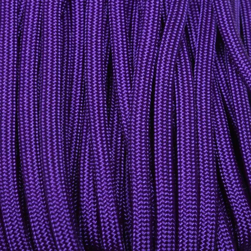 4 mm (5/32”) 550 Paracord Acid Purple Made in the USA Nylon/Nylon El Wood Braiding Co