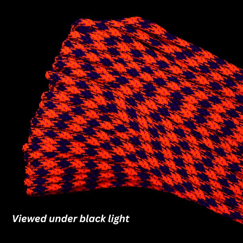 4 mm (5/32”) 550 Paracord ANZAC (Red White and Blue) Made in the USA Nylon/Nylon (100 ft) El Wood Braiding Co