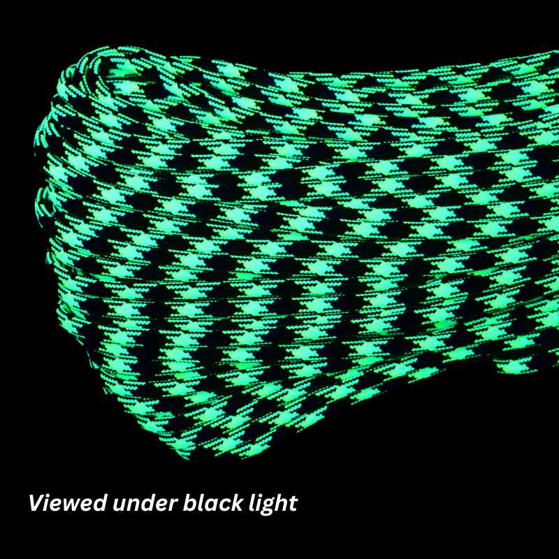 4 mm (5/32”) 550 Paracord Aquatica Made in the USA Nylon/Nylon El Wood Braiding Co
