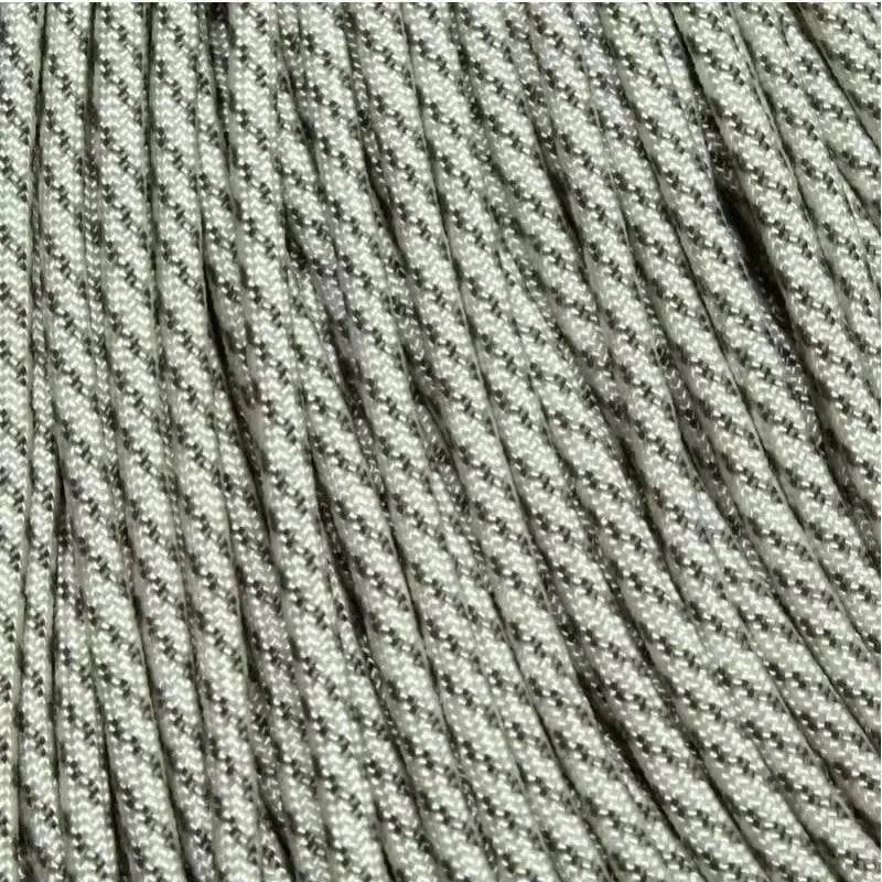 4 mm (5/32”) 550 Paracord Arctic Camo Made in the USA Nylon/Nylon (100 ft) El Wood Braiding Co
