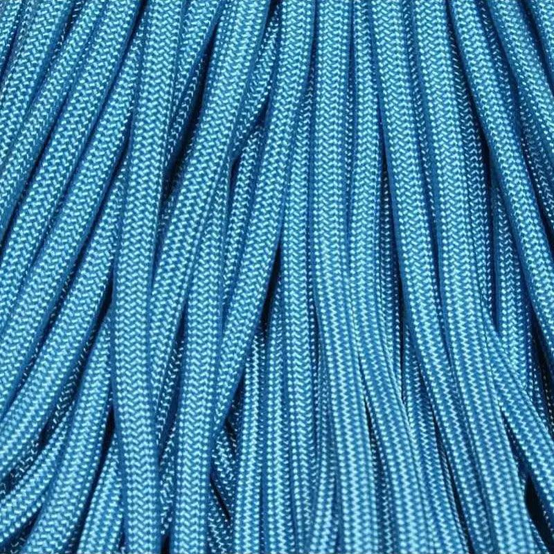 4 mm (5/32”) 550 Paracord Baby/Carolina Blue Made in the USA Nylon/Nylon El Wood Braiding Co