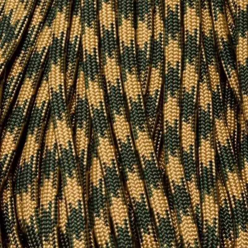 4 mm (5/32”) 550 Paracord Backwoods Camo Made in the USA Nylon/Nylon (100 ft) El Wood Braiding Co