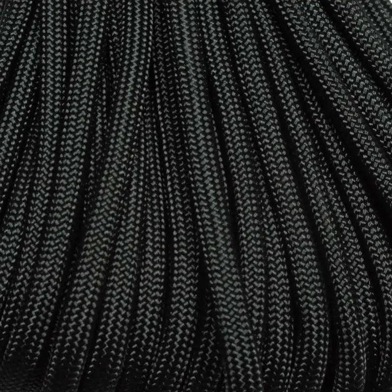 4 mm (5/32”) 550 Paracord Black Made in the USA Polyester/Nylon Atwood Rope MFG
