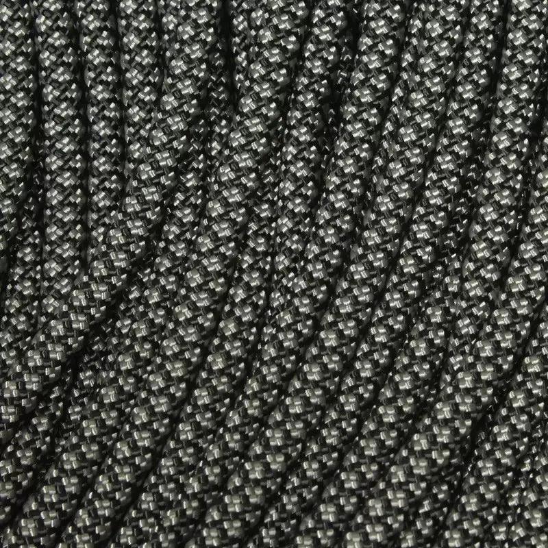 550 Paracord Black with Charcoal Gray Diamonds Made in the USA Nylon/Nylon - Paracord Galaxy