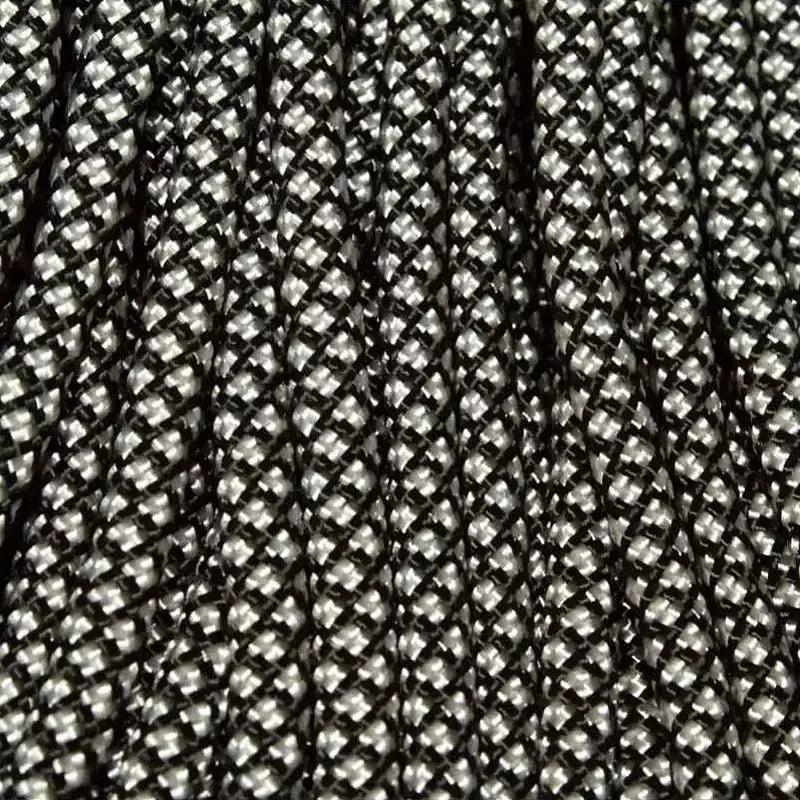 550 Paracord Black with Silver Gray Diamonds Made in the USA Nylon/Nylon - Paracord Galaxy