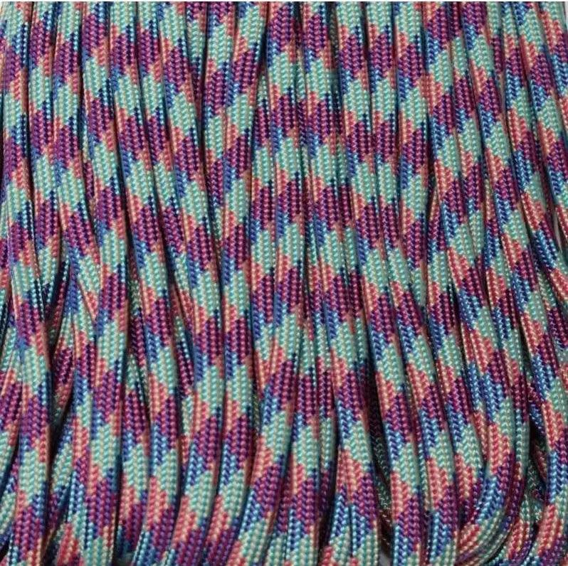 4 mm (5/32”) 550 Paracord Boho Made in the USA Nylon/Nylon (100 ft) El Wood Braiding Co