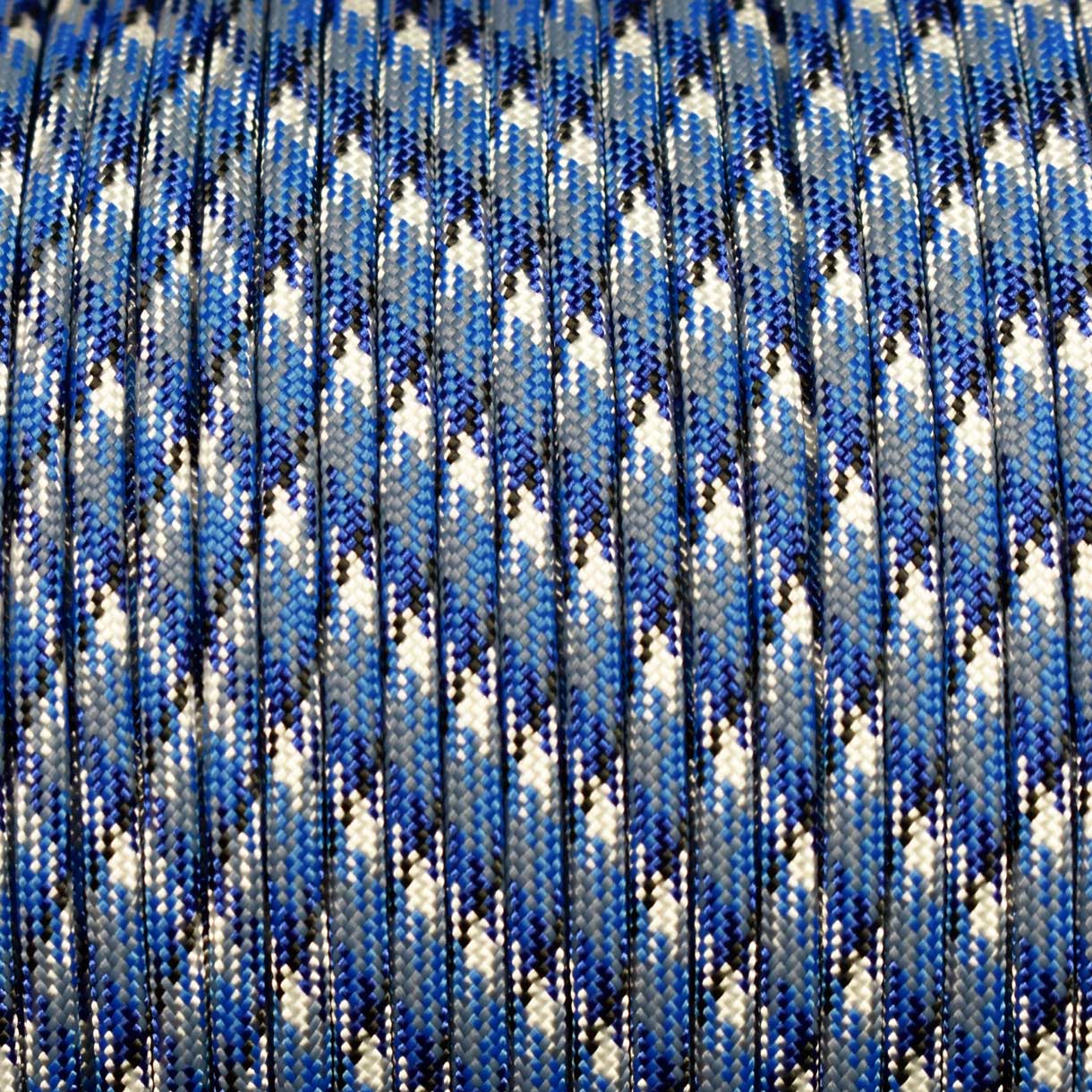 *550 Paracord Bucky Blue Made in the USA Nylon/Nylon (1000 ft) - Paracord Galaxy