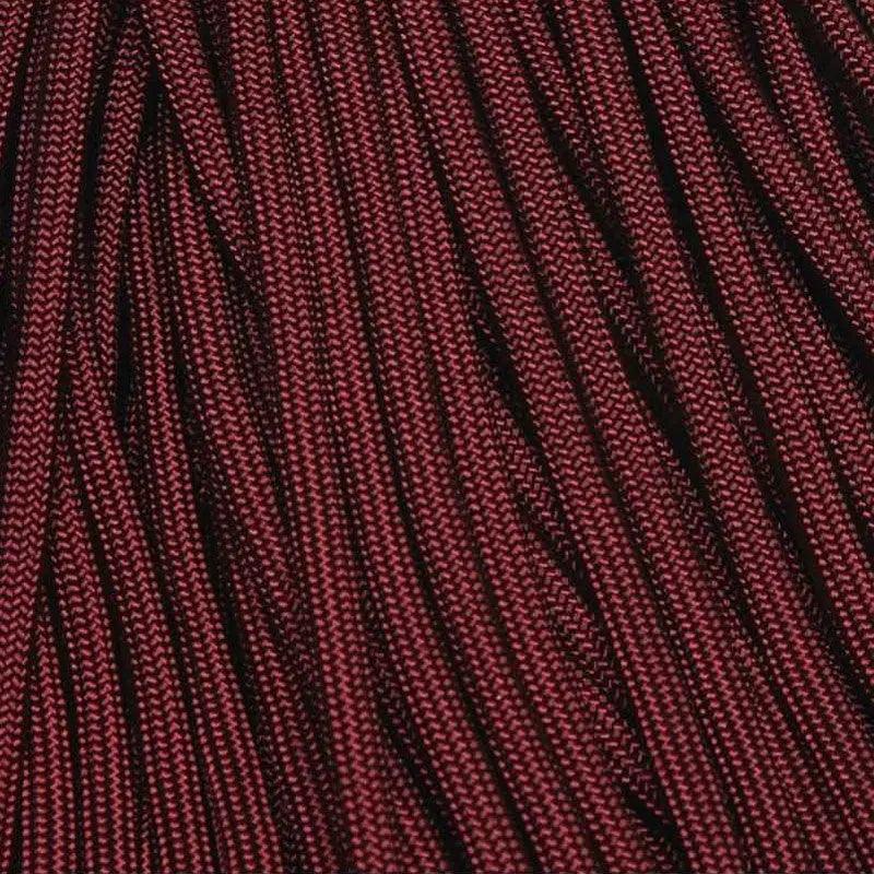 4 mm (5/32”) 550 Paracord Burgundy Made in the USA Nylon/Nylon El Wood Braiding Co
