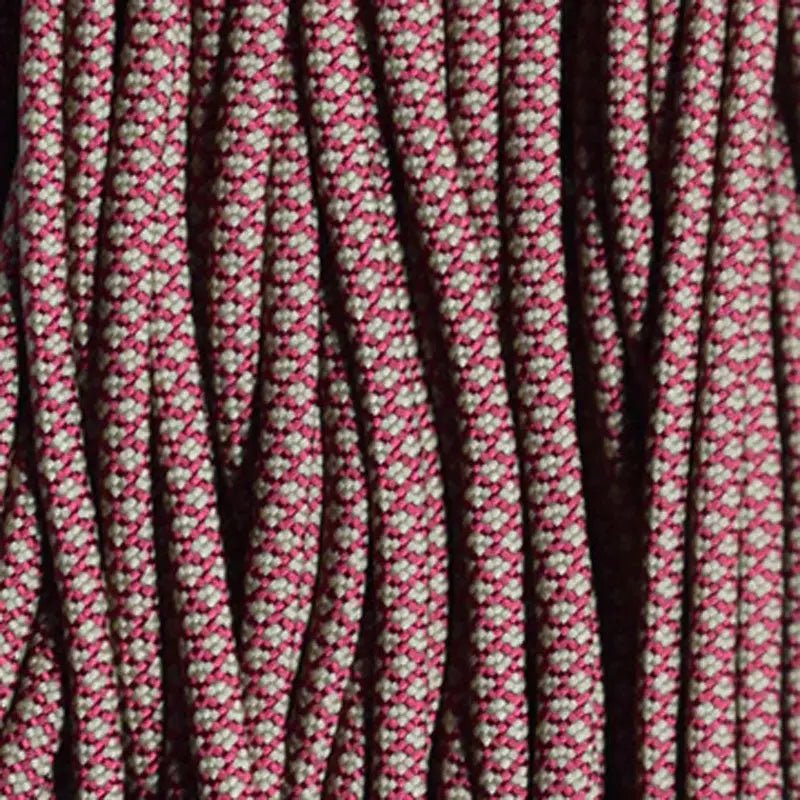 550 Paracord Burgundy with Moss Diamonds Made in the USA Nylon/Nylon (1000 FT.) - Paracord Galaxy