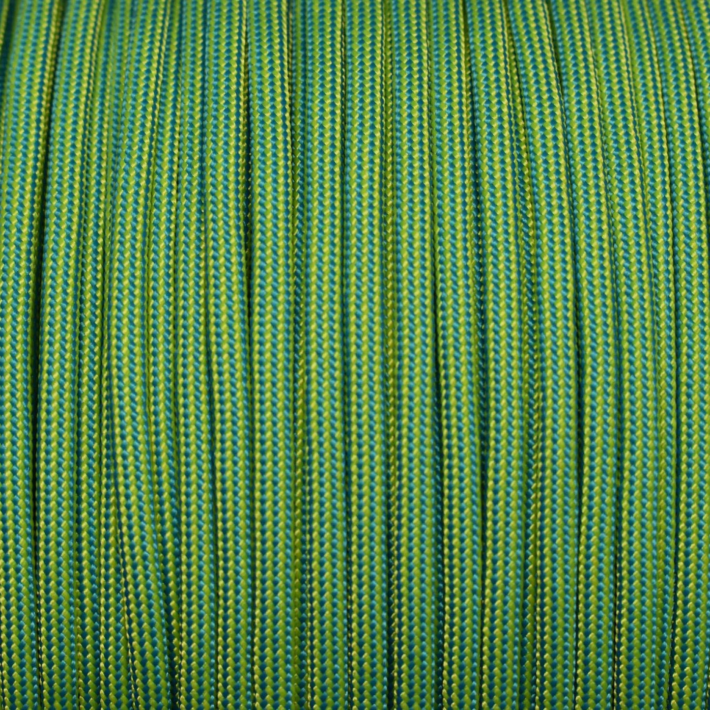 550 Paracord Canary Yellow and Colonial Blue Stripes Made in the USA Nylon/Nylon (1000 FT.) - Paracord Galaxy