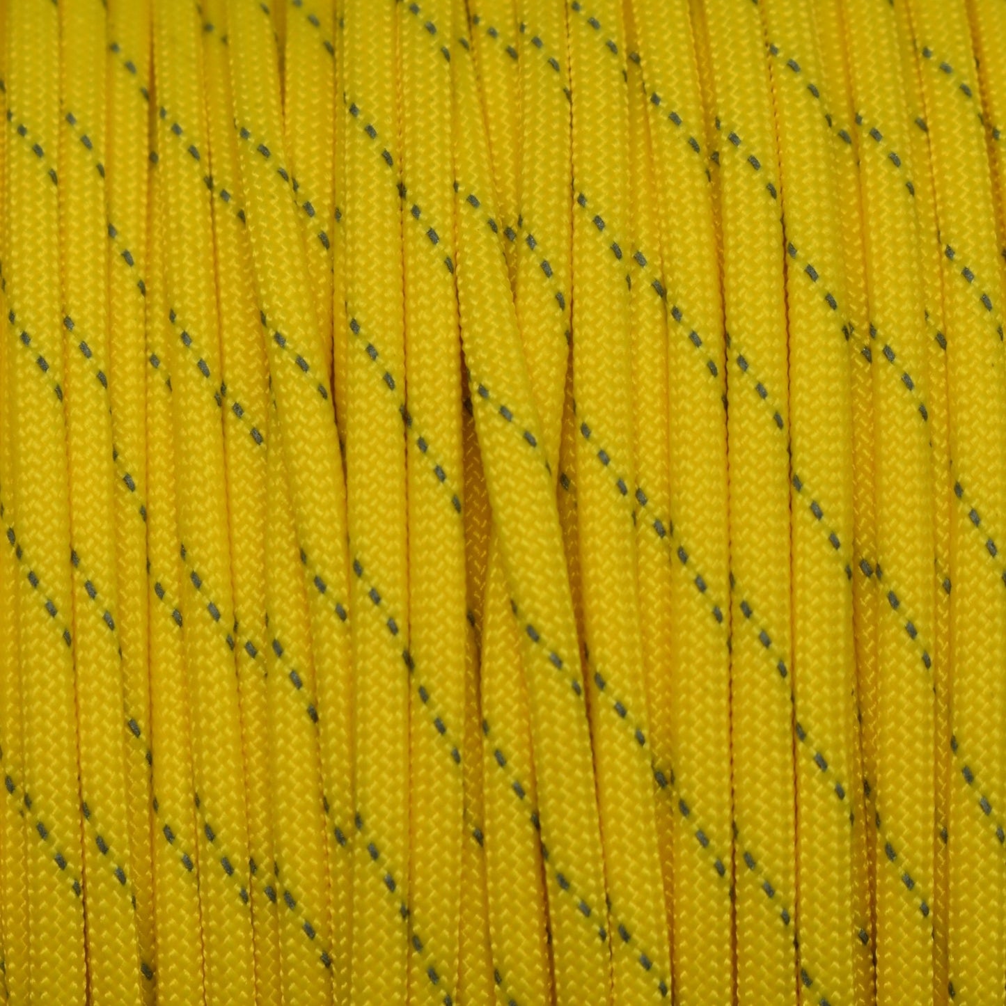 *550 Paracord Canary Yellow w/1 Reflective Made in the USA Nylon/Nylon (1000 FT.) - Paracord Galaxy