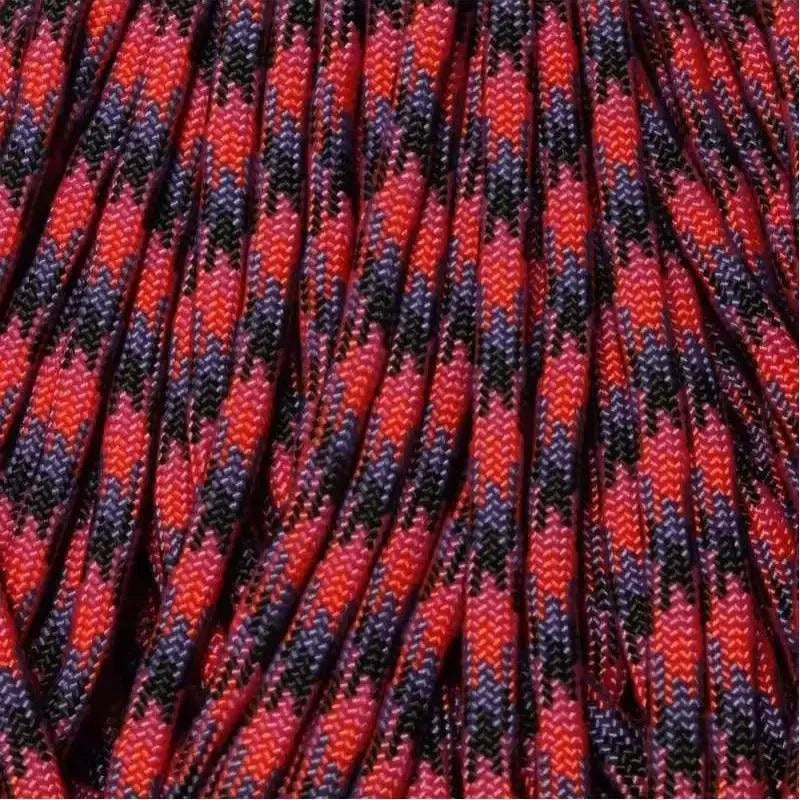 4 mm (5/32”) 550 Paracord Candy Snake Made in the USA Nylon/Nylon (100 ft) El Wood Braiding Co