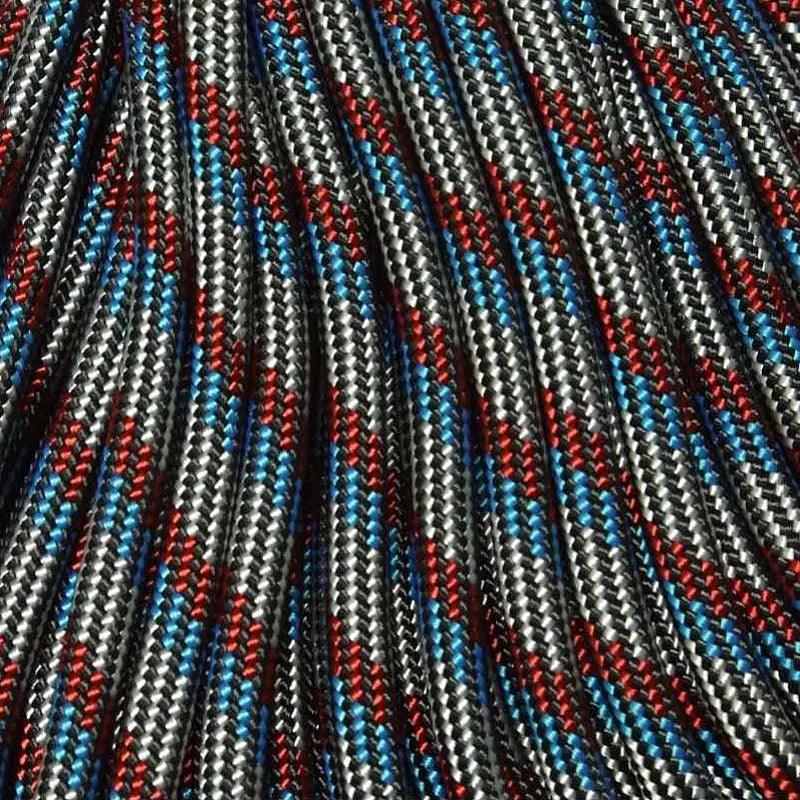 4 mm (5/32”) 550 Paracord Captain America Made in the USA Polyester/Nylon (100 ft) Atwood Rope MFG