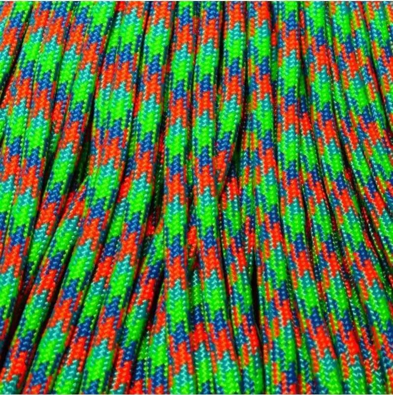 4 mm (5/32”) 550 Paracord Cartoon Made in the USA Nylon/Nylon (100 ft) El Wood Braiding Co