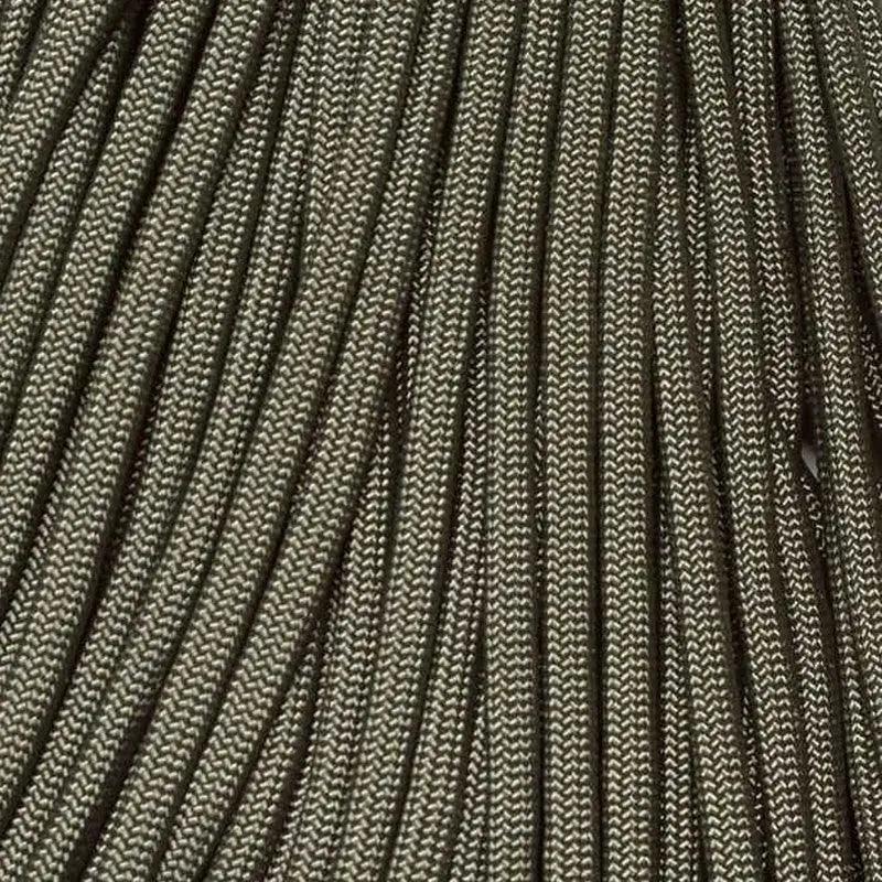 4 mm (5/32”) 550 Paracord Charcoal Gray Made in the USA Nylon/Nylon El Wood Braiding Co
