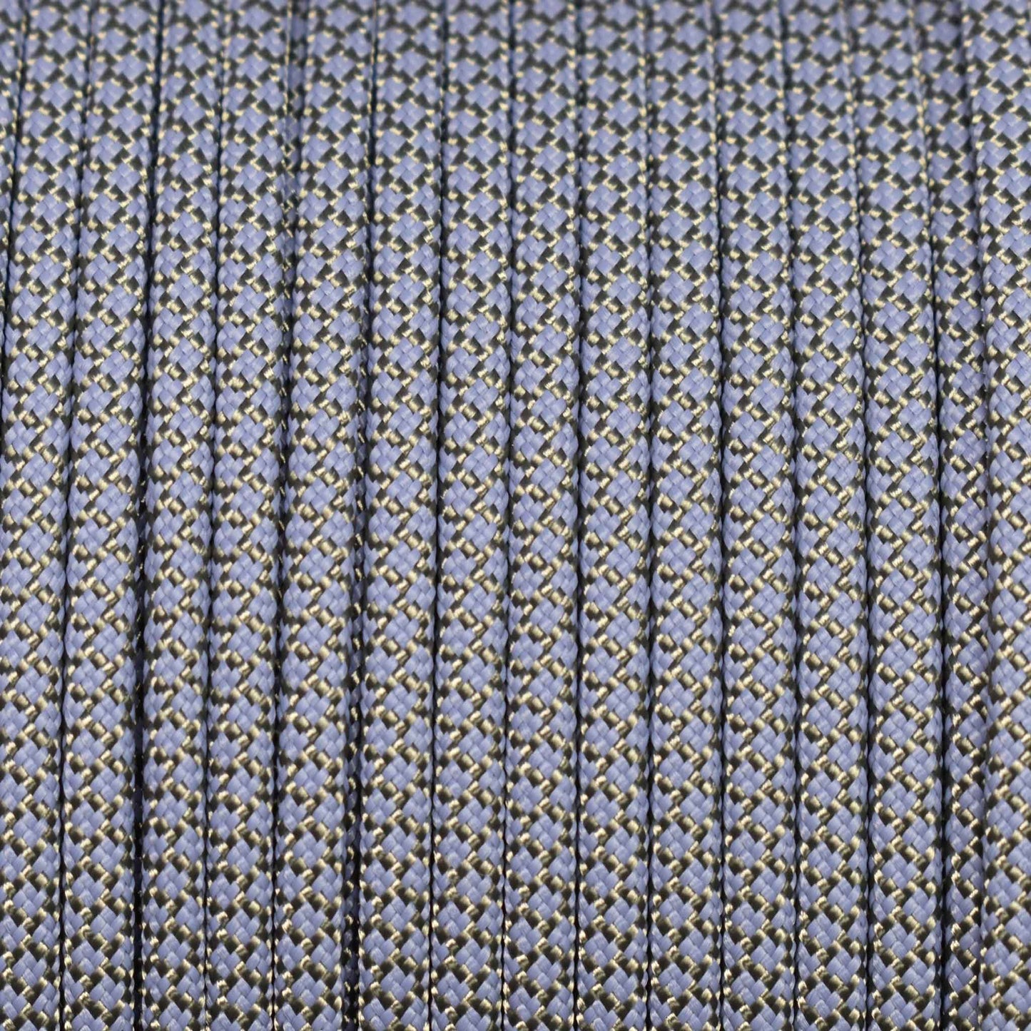 550 Paracord Charcoal with Lavender Diamonds Made in the USA Nylon/Nylon (1000 FT.) - Paracord Galaxy