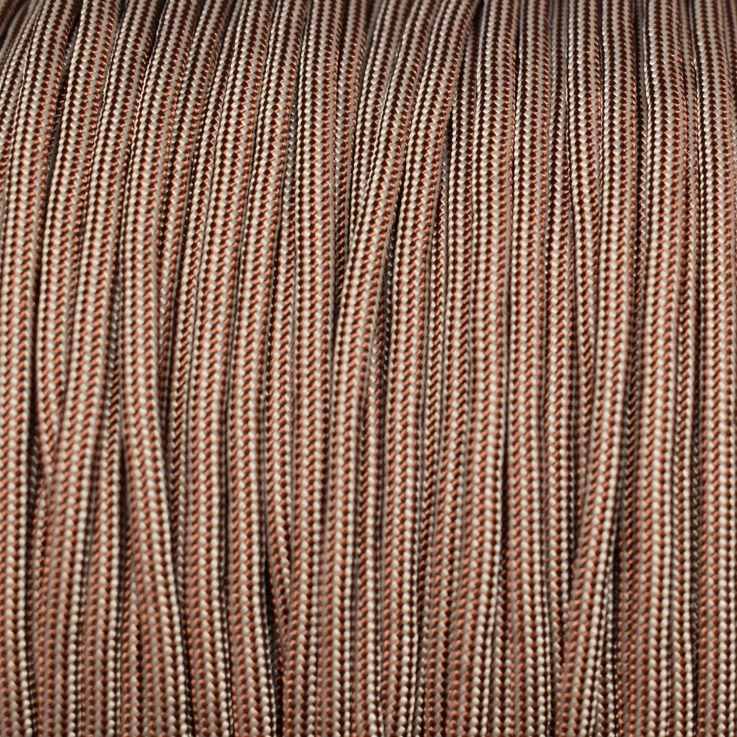 550 Paracord Chocolate and Tan 380 Stripes Made in the USA Nylon/Nylon (1000 FT.) - Paracord Galaxy