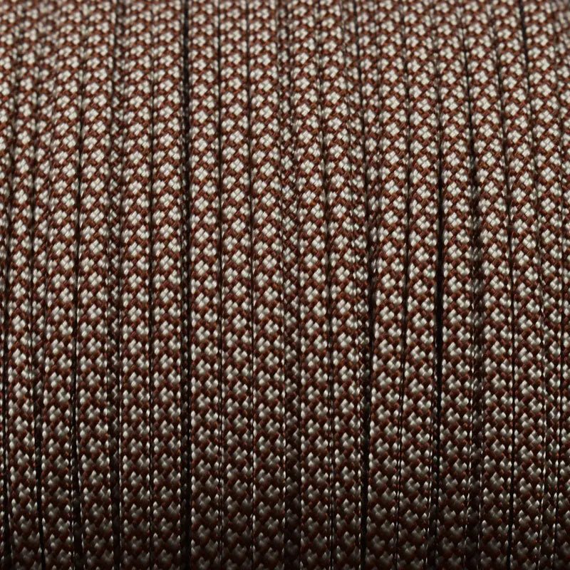 550 Paracord Chocolate with Cream Diamonds Made in the USA Nylon/Nylon (1000 FT.) - Paracord Galaxy