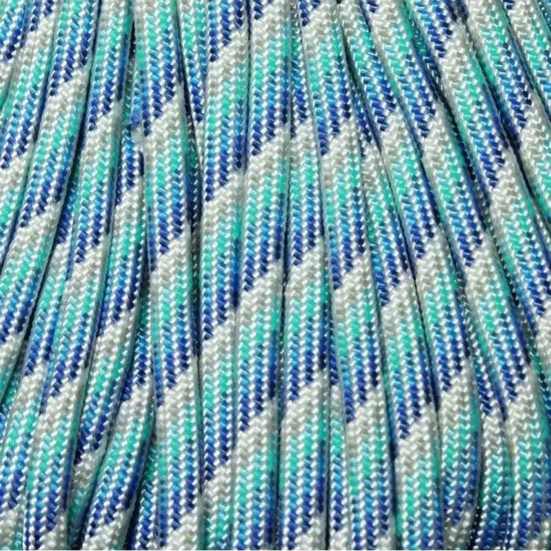 4 mm (5/32”) 550 Paracord Cool Breeze Made in the USA Polyester/Nylon (100 ft) Atwood Rope MFG