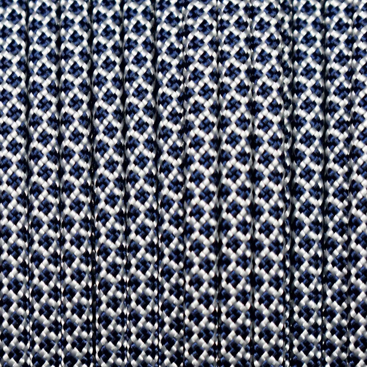 *550 Paracord Cream w/Midnight Blue Diamonds Made in the USA Nylon/Nylon (1000 FT.) - Paracord Galaxy