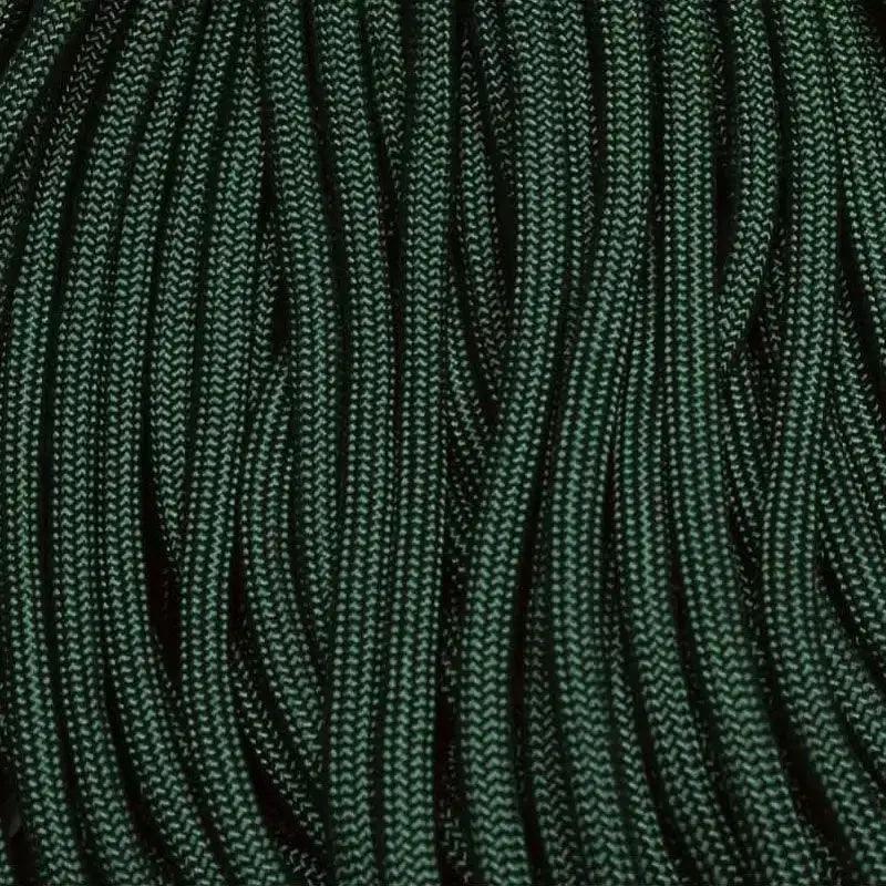 4 mm (5/32”) 550 Paracord Dark Hunter Green Made in the USA Nylon/Nylon El Wood Braiding Co